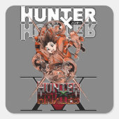Hunter X Hunter Quadratischer Aufkleber (Vorderseite)