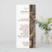 Hunter's Camouflage Chic Wedding Programs Programm (Stehend Vorderseite)
