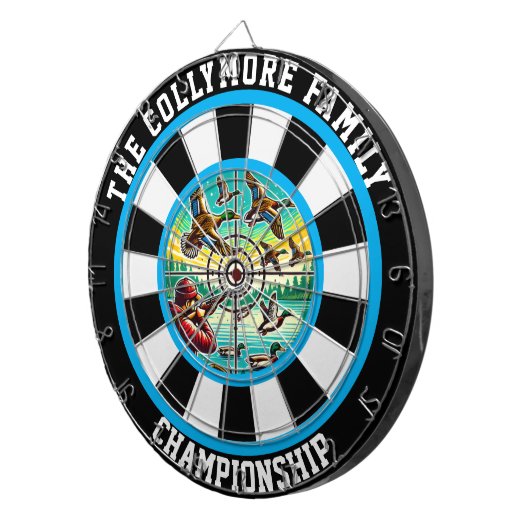 Hunter's Ducks in Flight Art Dartscheibe (Vorderseite rechts)