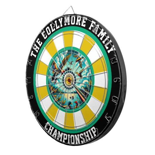 Hunter's Encks Flying Wall Art Dartscheibe (Vorderseite rechts)