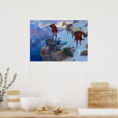 Hunter's Luck von Charles Marion Russell Poster (Küche)