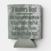 Hunter's Toast Funny Green Camouflage Dosenkühler (Rückseite)