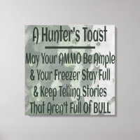 Hunter's Toast Funny Green Camouflage