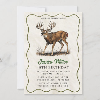 Hunting Birthday Party Invitation Einladung