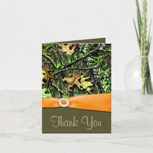 Hunting Camo Wedding Thank You Cards Dankeskarte