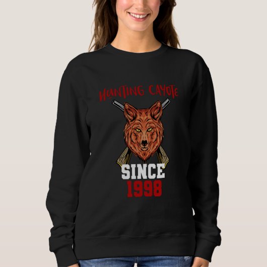 Hunting cayote since 1998 sweatshirt (Vorderseite)