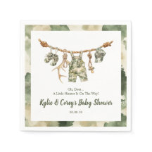 Hunting Clothesline Camo Boy Baby Shower
