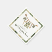 Hunting Clothesline Camo Boy Baby Shower Serviette (Ecke)