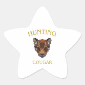 hunting cougar sticker (Vorderseite)