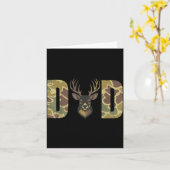 Hunting Dad Camo Deer Hunting Gift From Son Daught Karte (Gelbe Blume)