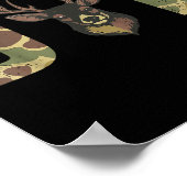 Hunting Dad Camo Deer Hunting Gift From Son Daught Poster (Ecke)