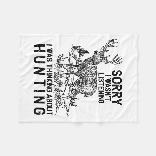 Hunting - Deer Funny Quote Hunter Gift Tank Top  Fleecedecke (Vorderseite (Horizontal))