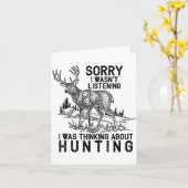Hunting - Deer Funny Quote Hunter Gift Tank Top Karte (Gelbe Blume)