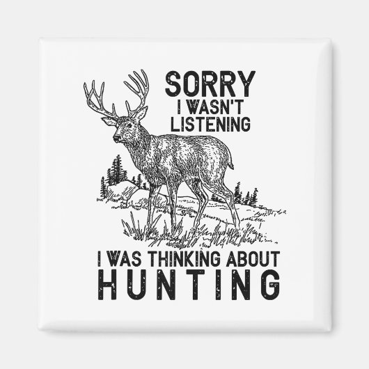 Hunting - Deer Funny Quote Hunter Gift Tank Top  Magnet (Vorne)