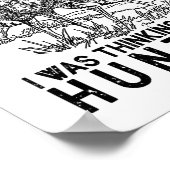 Hunting - Deer Funny Quote Hunter Gift Tank Top Poster (Ecke)