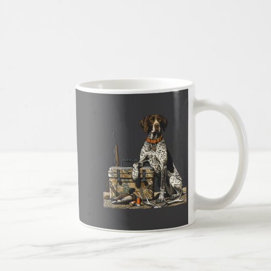 Hunting Dog Inter Bird Dog Duck Hunter Camo Retrie Kaffeetasse (Rechts)