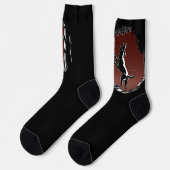 Hunting Dog Socks Hound Dog Socks Customize Socken (Linkes Detail)