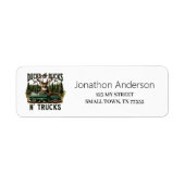 Hunting Ducks Trucks Bucks Address Label (Vorne)