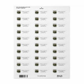 Hunting Ducks Trucks Bucks Address Label (Vorne)