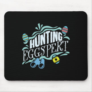 Hunting Eggspert Easter Bunny Egg  Mousepad