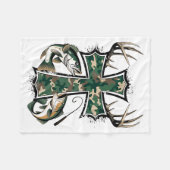 Hunting Fishing Faith - Christian Hunter Fisherman Fleecedecke (Vorderseite (Horizontal))