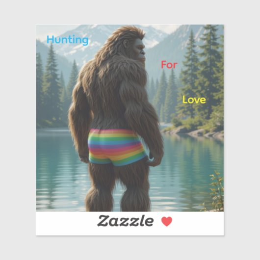 Hunting for love aufkleber (Blatt)