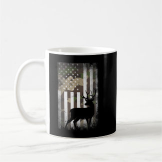 Hunting Hunters Deer USA US American Flag Camo Cam Kaffeetasse