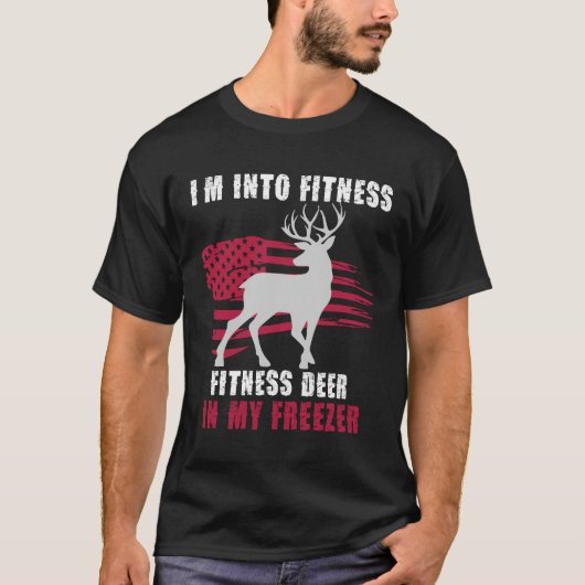 Hunting Im Into Fitness Fit_ness Deer Freezer Men T-Shirt (Vorderseite)