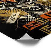 Hunting In My Veins Jesus In Heart Christian Deer Poster (Ecke)