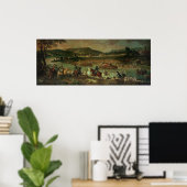 Hunting in the Forest at Compiegne Poster (Heimbüro)