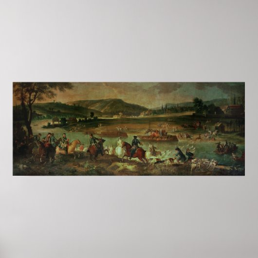 Hunting in the Forest at Compiegne Poster (Vorne)