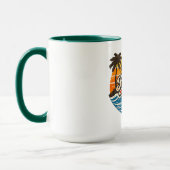 Hunting Retro Sunset Design Tasse (Links)