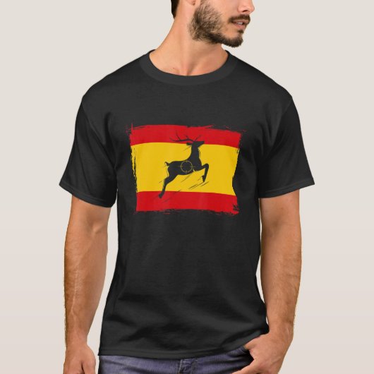 Hunting Spain Flag Season Hunting  Espagne Hunter T-Shirt (Vorderseite)