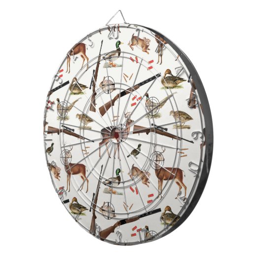 Hunting Wildlife Outdoorsman Pattern Dartscheibe (Vorderseite rechts)
