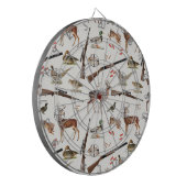 Hunting Wildlife Outdoorsman Pattern Dartscheibe (Vorderseite Links)