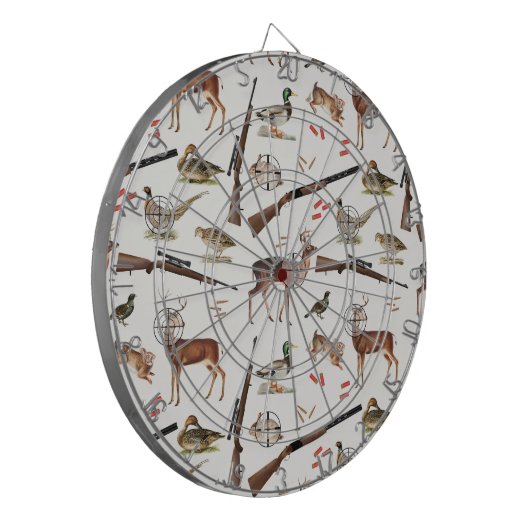 Hunting Wildlife Outdoorsman Pattern Dartscheibe (Vorderseite Links)