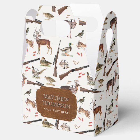 Hunting Wildlife Outdoorsman Pattern Geschenkschachtel (Geöffnet)