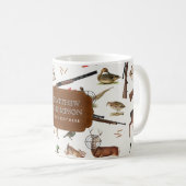 Hunting Wildlife Outdoorsman Pattern Kaffeetasse (VorderseiteRechts)