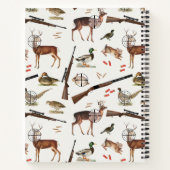 Hunting Wildlife Outdoorsman Pattern Notizblock (Rückseite)