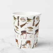 Hunting Wildlife Outdoorsman Pattern Pappbecher (Rechts)