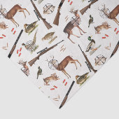 Hunting Wildlife Outdoorsman Pattern Seidenpapier (Ausschnitt)