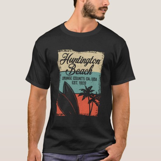 Huntington Beach 2019 Summer Surf Competitions T-Shirt (Vorderseite)