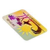 Huntington Beach CA Surf City USA Postcard Magnet (Rechte Seite)