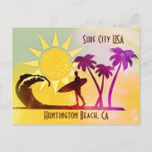 Huntington Beach CA Surf City USA Postkarte (Vorderseite)