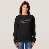 Huntington Beach California American Flag Sweatshirt (Vorne ganz)