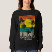 Huntington Beach California CA Surfer Surfing Surf Sweatshirt (Vorderseite)