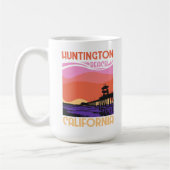 Huntington Beach California Kaffeetasse (Links)
