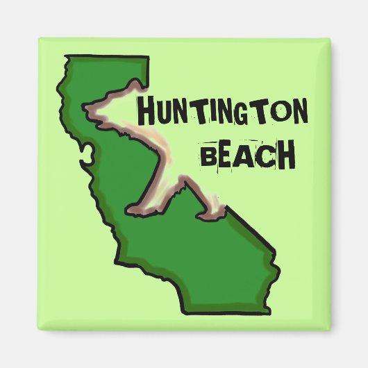 Huntington Beach California Magnet für grünen Staa (Vorne)