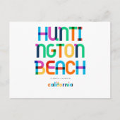 Huntington Beach California Mitte Jahrhundert, Pop Postkarte (Vorderseite)
