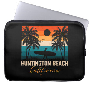 Huntington Beach California Palms Urlaubsreise Laptopschutzhülle